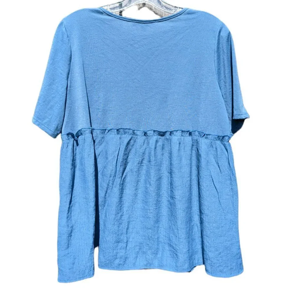 Parallel Skies Blue Blouse - Picture 3 of 3